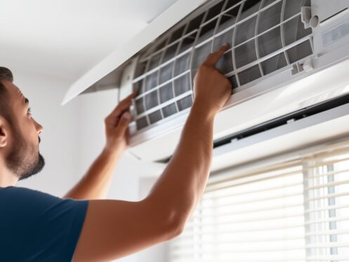 ductless ac filter change