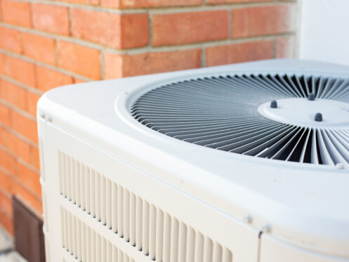 AC condenser closeup
